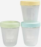 Beaba Set 3 Recipiente Beaba Din Silicon 200ml +4 Luni Spring