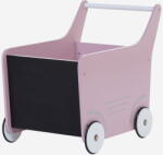Childhome Carucior cu spatiu depozitare si tabla de scris Childhome Roz