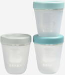 Beaba Set 3 Recipiente Beaba Din Silicon 200ml +4 Luni Jungle
