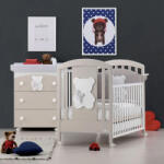 Azzurra Design Patut Bebe Azzurra Funky 0 - 5 Ani Avana