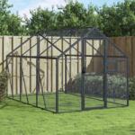 vidaXL Волиера, антрацит, 1, 79x3x1, 85 м, алуминий (3155802)