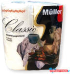 Müller Háztartási papírtörlõ 2 rétegű 2 tekercs/csomag Classic fehér (41106)