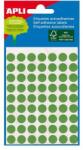 APLI Etikett, 8 mm kör, kézzel írható, színes, APLI, zöld, 288 etikett/csomag (2047) - nyomtassingyen