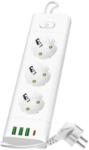 Kobi 3 Plug + 4 USB 1,5 m Switch (KB0581)