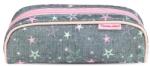 Belmil Shine Bright szürke-rózsaszín csillagok cipzáras tolltartó (BL33578347L)