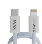 AVAX CB611LB Magnety 27W USB-C - Lightning gyorstöltő kábel, 1 m (CB611LB)