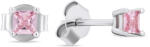 Brilio Silver Cercei de argint cu pietre roz deschise de zircon EA592WP