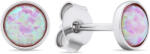 Brilio Silver Cercei din argint cu opale sintetice roz EA579WP