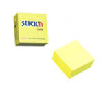 STICK N Öntapadó kockatömb, 76x76mm, 400 lap, , neonsárga (SN21010) (SN21010) - aqua