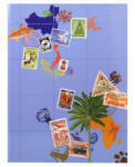 Exacompta Album, bélyeggyűjtő, 17x22, 5 cm, 8 lap, 'Globe Trotter', vegyes színek (EX25634E) (EX25634E)