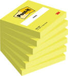 3M POST-IT Öntapadó jegyzettömb, 76x76 mm, 6x100 lap, , neonzöld (LP654NG) (LP654NG) - aqua