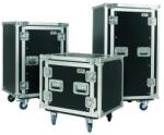Proel SA20BLKM Rackdoboz combo 20U gurulós, felül 10U keverõ hely, mé: 450 mm, 19", fekete, 9mm fa, 10cm kerék (SA20BLKM)