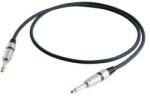 Proel STAGE180LU5 Hangszerkábel, 5 m, fekete, 2x 6, 3 mm S2CPRO mono jack dugó (nikkelezett fémház), HPC110 kábel (STAGE180LU5)