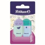Herlitz Pelikan Squeezy You, Fara Ftalati Si Pvc radír, 52X28X11Mm, 4 motívum/4 szín pasztell, 2 darabos szett, buborékcsomagolás (606219)