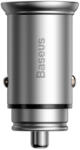 Baseus Autós töltő Baseus Circular Metal, 30W, 5A, 1 x USB-A - 1 x USB-C, Szürke
