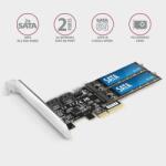 AXAGON PCES-SA4M2 PCIe Controller 2x SATA 6G + 2x SATA M. 2 (PCES-SA4M2) - pcland