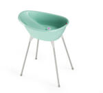 Okbaby Бебешка вана със стойка OK Baby - Бела, Светло синя (OKBBES92501SK)