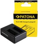 Patona Incarcator Patona Dual pentru SJCAM SJ6 Legend Black SJ6000 cu cablu Micro-USB