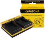 Patona Dual incarcator pentru GoPro AHDBT-301 AHDBT-302 Hero 3 Hero 3+ inkl. Micro-USB Kabel