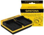 Patona Dual incarcator pentru Hitachi CGA-DU14 DZMV350A DZMV350A DZ-MV350A DZ-MV350A DZMV350E inkl. Micro