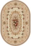 Delta Carpet Covor Oval, 80 x 150 cm, Bej, Model Clasic Lotos 535 (LOTUS-535-106-O-0815) Covor