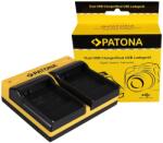 Patona Incarcator Patona Dual pentru Samsung IA-BP85ST HMX H104 H105 H106 HMXH100 cu cablu Micro-USB