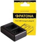 Patona Incarcator Patona Dual pentru Garmin VIRB XE, GMICP902624 cu cablu Micro-USB
