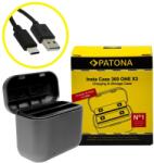 Patona Incarcator Patona Dual pentru Insta 360 ONE X3 CINAQBT/A cu cablu USB-C