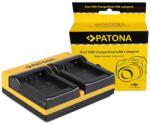 Patona Dual incarcator pentru Samsung BP-1030 NX NX200 NX-200 NX300 NX-300 inkl. Micro-USB Kabel
