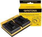 Patona Incarcator Patona Dual pentru GoPro AHDBT-401 Hero4 Black Edition Hero5 Black cu cablu Micro-USB