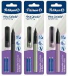 Pelikan Roller Pina Colada Edition 0.7 mm, Corp Striat, Ambidextru, 3 Rezerve Albastre Incluse, Diverse Culori Metalizate, Blister (HRZ-824422)