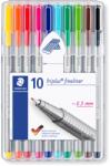 STAEDTLER Комплект тънкописци Staedtler 334, 10 цвята в кутия (21113-А)