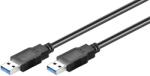 Goobay 96117 USB-A apa - USB-A apa 3.0 Összekötő kábel - Fekete (5m) (96117) (96117)