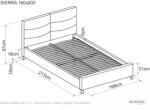  Sierra Velvet Bézs Bársony Franciaágy Rugós Ágyrácsos Rendszerrel (SIG-SIERRAV160BED)