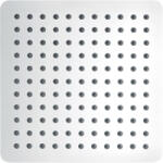 Diplon esőztető zuhanyfej 25 cm, fém, szögletes BQ1815 (BQ1815)