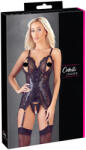 Cottelli Collection - set lenjerie cu top deschis și tanga dantelă neagră - L (26326321041)