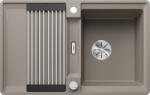 BLANCO Adira 45S-F szintbe építhető silgranit mosogató lefolyógarnitúrával és távműködtetővel, tartufo 527599 (527599)