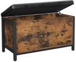 VASAGLE Tároló láda, rusztikus barna 80x40x50cm (LSC80BX)