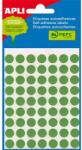 APLI Etikett, 8 mm kör, kézzel írható, színes, APLI, zöld, 288 etikett/csomag (2047) - tonerpiac