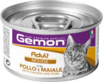 Gemon Cat 85g MOUSSE Adult Lazac & Csirke - 24x85