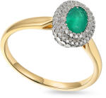 Heratis Forever Bájos gyémántgyűrű smaragddal 0, 46 ct IZBR1260S