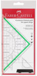 Faber-Castel Faber-Castell Vonalzó Háromszög 20 cm Geometriai Fogóval (FC177090)