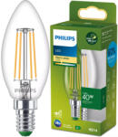 Philips LED izzó E14 gyertya B35 2.3W = 40W 485lm 210lm/W Meleg 2700K 300° A osztályú UltraEfficient Philips (8720169310636)