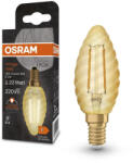 OSRAM LED dekoratív izzó B34 gyertya E14 2.5W = 22W 220lm 2400K Meleg 300° Vintage 1906 Osram (4099854091490)