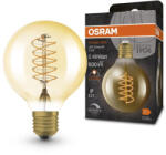 OSRAM LED dekoratív izzó G80 gömb alakú E27 7W = 48W 600lm 2200K Meleg 320° Izzószálas, szabályozható fényerővel, Vintage 1906 Osram (4099854090820)