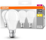 OSRAM 4x LED izzó A60 B22d 8W = 60W 806lm 2700K Meleg 150°-os foglalat Osram (4058075819511)