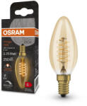 OSRAM LED dekoratív izzó B35 gyertya E14 3.4W = 25W 250lm 2200K Meleg 320° Izzószálas, szabályozható fényerővel Vintage 1906 Osram (4099854091612)