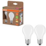 OSRAM 2x LED izzó A60 E27 7.2W = 100W 1521lm 2700K Meleg 300° Izzószálas KLASSZIKUS ENERGIAHATÉKONYSÁG Osram (4099854253775)