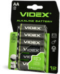 Videx LR6 AA alkáli elemek, kicsi, 1, 5 V, 12 db-os bliszteres kiszerelésben (VIDBAT0065)