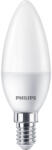 Philips LED izzó E14 gyertya B35 4, 9 W = 40 W 470 lm 2700 K Meleg Essential Philips (8719514312524)
